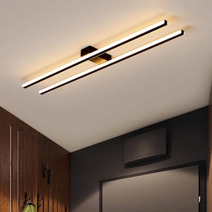 Plafonnier moderne nordique longue barre LED