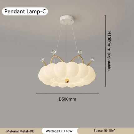 Lustre LED moderne à suspension couronne avec télécommande optionnelle — LZ4X9P