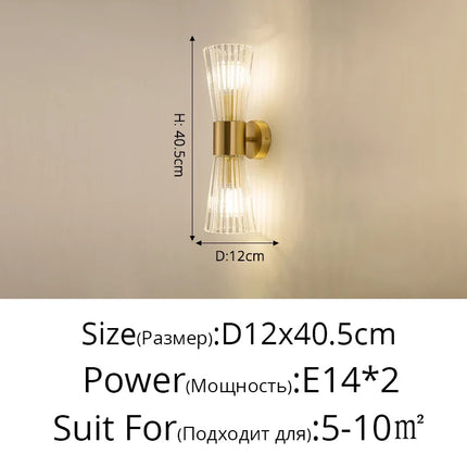 Applique murale en cristal moderne pour hôtel — LZ4X9T2