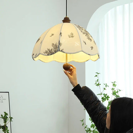 Lustre en tissu à motifs médiévaux pour restaurant et bar — LZ4X9P2