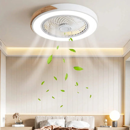 Plafonnier en bois LED à télécommande 3 couleurs variables — LZ4X9P