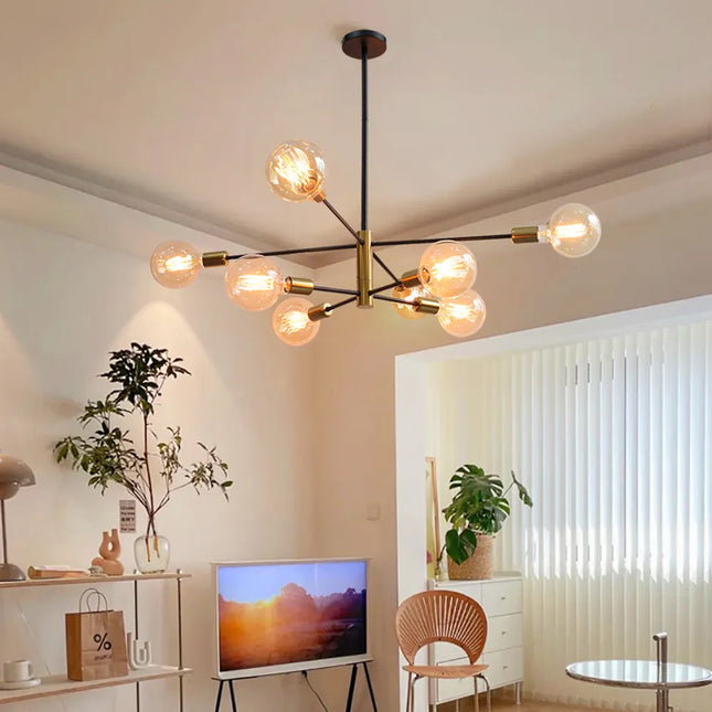 Suspension lustre moderne nordique pour intérieur avec ampoule E27 G95/G125 — LZ4X9M