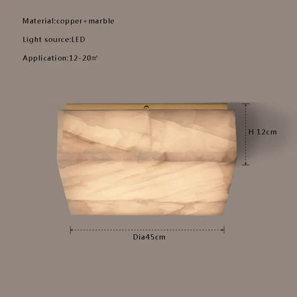 Plafonnier LED haut de gamme en marbre naturel design moderne — LZ4T9XQ