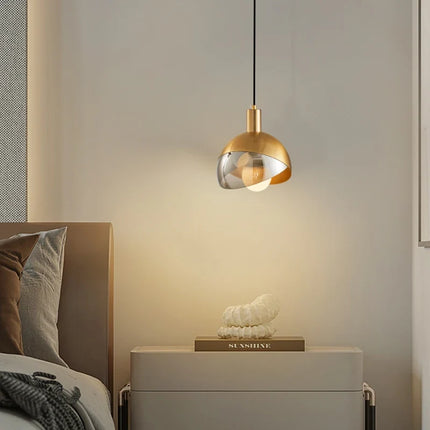 Suspension nordique en cuivre et verre de luxe — LZ4X9V2C