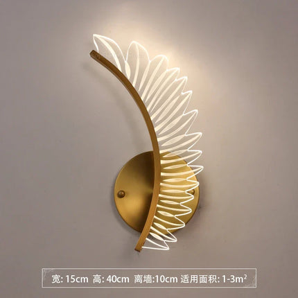Applique murale nordique design plume moderne luxe — LZ4F7XQ