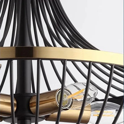 Lustre suspension LED rétro en fer style américain — LZ4X9P2