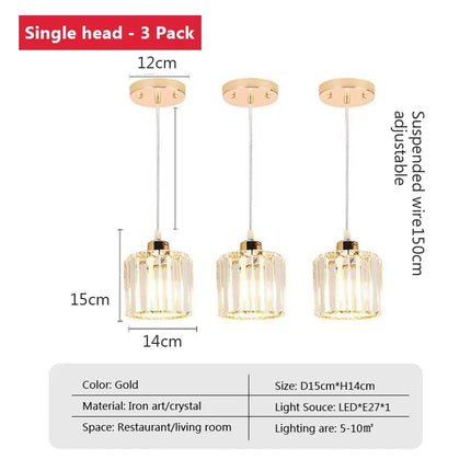 Lustre en cristal pour éclairage décoratif moderne et élégant — LZ4X9P