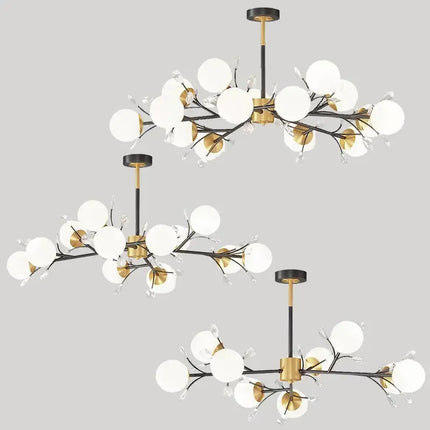 Lustre LED en cristal style nordique pour décoration intérieure — LZ4X9T