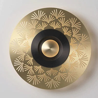 Applique murale sculptée en cuivre avec éclairage LED Sisle — LZ4X9T