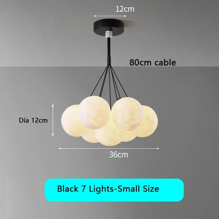 Lustre suspension moderne à bulles avec télécommande pour enfants — LZ4N8Q2