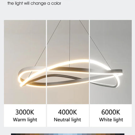 Lustre anneau moderne et minimaliste pour intérieur — LZ4Q7X9