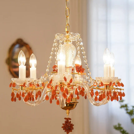 Lustre en cristal pour éclairage de jardin et restaurant — LZ4X9T1
