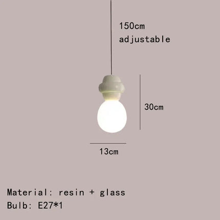 Suspension en résine et verre avec câble ajustable — LZ4X9M