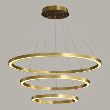 lustre led nordique circulaire pour décoration intérieure luxueuse