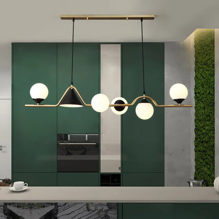 Lustre LED moderne en verre pour décoration intérieure — LZ4X9P