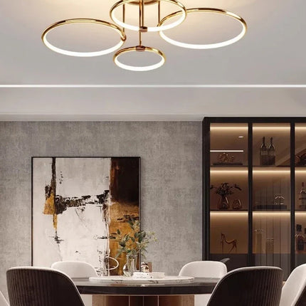 Lustre moderne en anneau pour intérieur élégant — LZ4X9P2