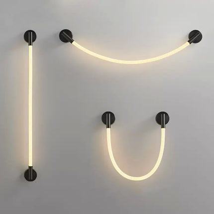 Applique murale LED en silicone et acier inoxydable 3000K — LZ4X9Q2