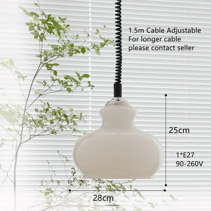 Suspension en verre coloré style nordique pour bar et restaurant — LZ4X9P2Q