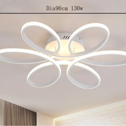 Lustre LED nordique en forme de fleur avec télécommande — LZ4X9P2
