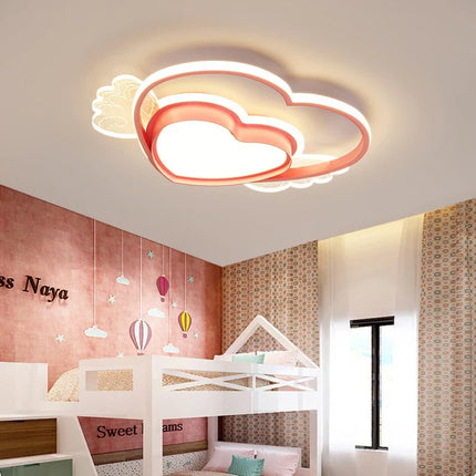 Plafonnier en forme de cœur pour chambre de petite fille — LZ4X9P
