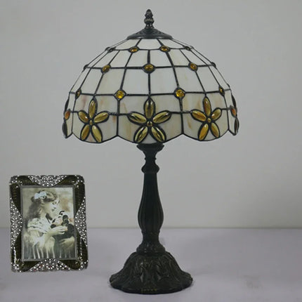 Lampe de chevet décorative en verre teinté style méditerranéen — LZ4X9M