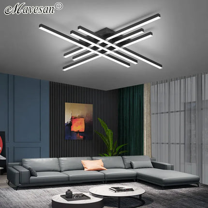 Plafonnier LED à bande longue design contemporain — LZ4X9M