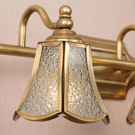 Applique murale dorée à deux têtes en verre — LZ4X9P7