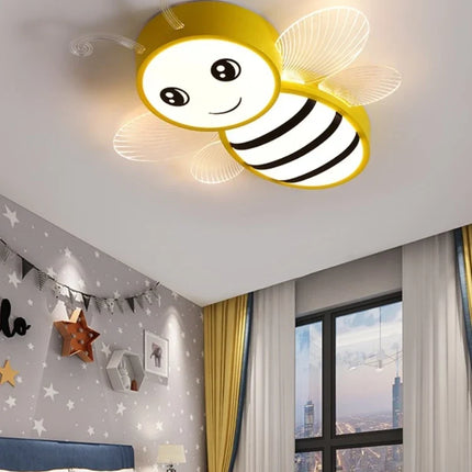 Plafonnier LED motif petite abeille pour décoration maternelle moderne — LZ4X9Q