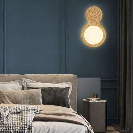 Applique murale LED en cuivre avec miroir décoratif magique — LZ4M9XQ