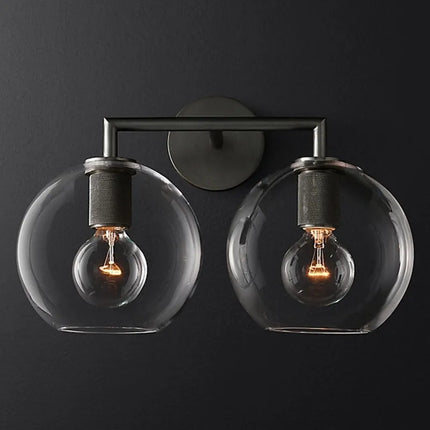 Applique murale rétro américaine en verre avec éclairage LED intégré — LZ4X9P2Q