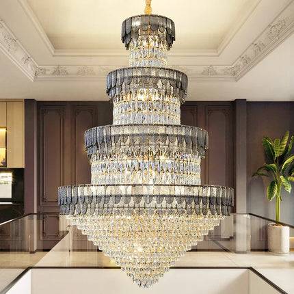 Lustre cristal design contemporain pour salon et hôtel — LZ4X9M