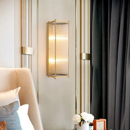 Applique murale LED décorative en cristal doré et argenté — LZ4X7P9