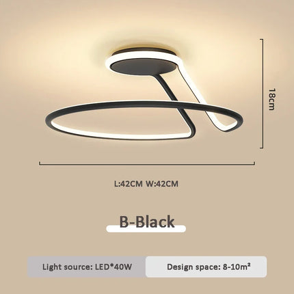Plafonnier moderne réglable avec télécommande pour intérieur — LZ4X9P