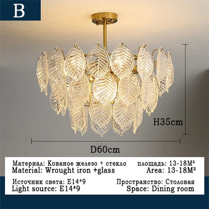 Lustre moderne en verre pour décoration intérieure élégante — LZ4P9X2