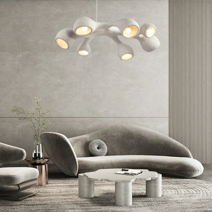 Lustre LED style wabi-sabi japonais pour villa et duplex — LZ4X9P