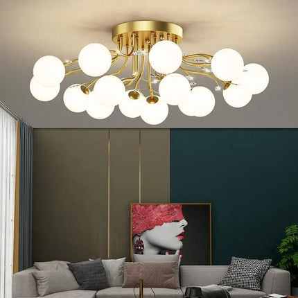 Lustre en verre cristal au design moderne pour intérieur — LZ4X9P2
