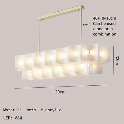 Suspension LED nordique en acrylique moderne — LZ4X9T1