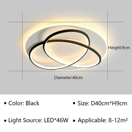 Plafonnier LED moderne pour décoration intérieure lumineuse et élégante — LZ4X9P2