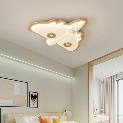 Plafonnier en bois forme avion pour chambre d'enfant — LZ4X9B