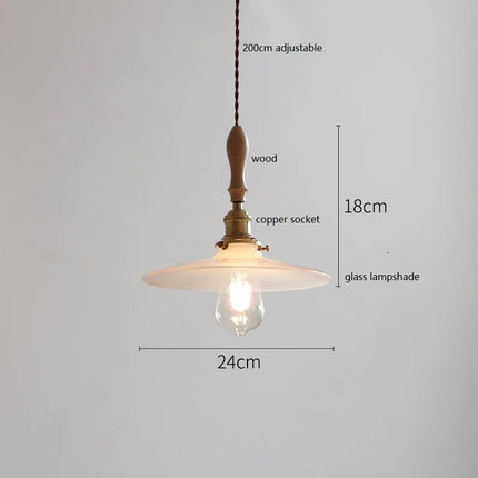 Suspension design papillon en céramique et bois — LZ4X9B