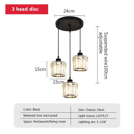 Lustre en cristal pour éclairage décoratif moderne et élégant — LZ4X9P