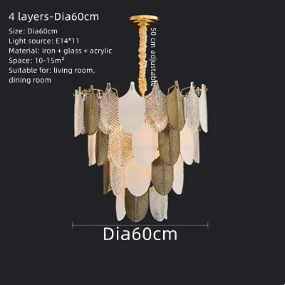 Lustre suspension LED en verre acrylique design — LZ4X9T1
