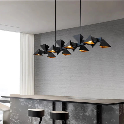 Lustre décoratif moderne en métal noir pour intérieur — LZ4X9T