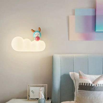 Applique murale LED nordique pour enfants motifs lune, soleil et animaux — LZ4X9P