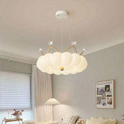 Lustre LED moderne à suspension couronne avec télécommande optionnelle — LZ4X9P