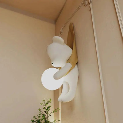 Applique murale LED décorative en forme d’ours pour chambre enfant — LZ4T9XQ
