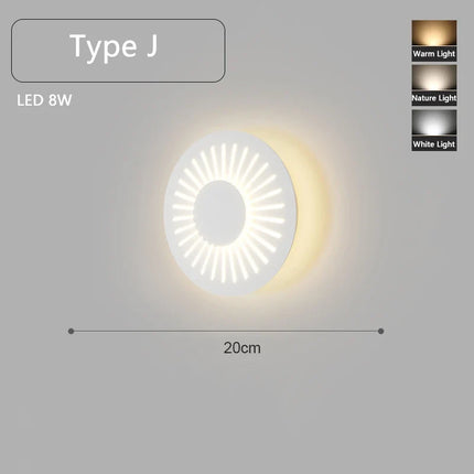 applique murale led minimaliste montée en surface
