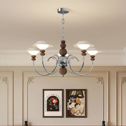 Lustre rétro haut de gamme en coque d'œuf style médiéval américain — LZ4X9J