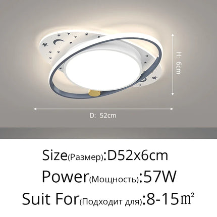 Lustre moderne avec télécommande pour éclairage décoratif intérieur — LZ4X9Q7
