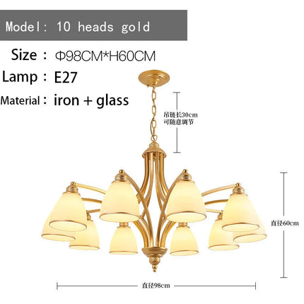 Lustre rétro américain style campagnard pour suspension — LZ4X7Q9